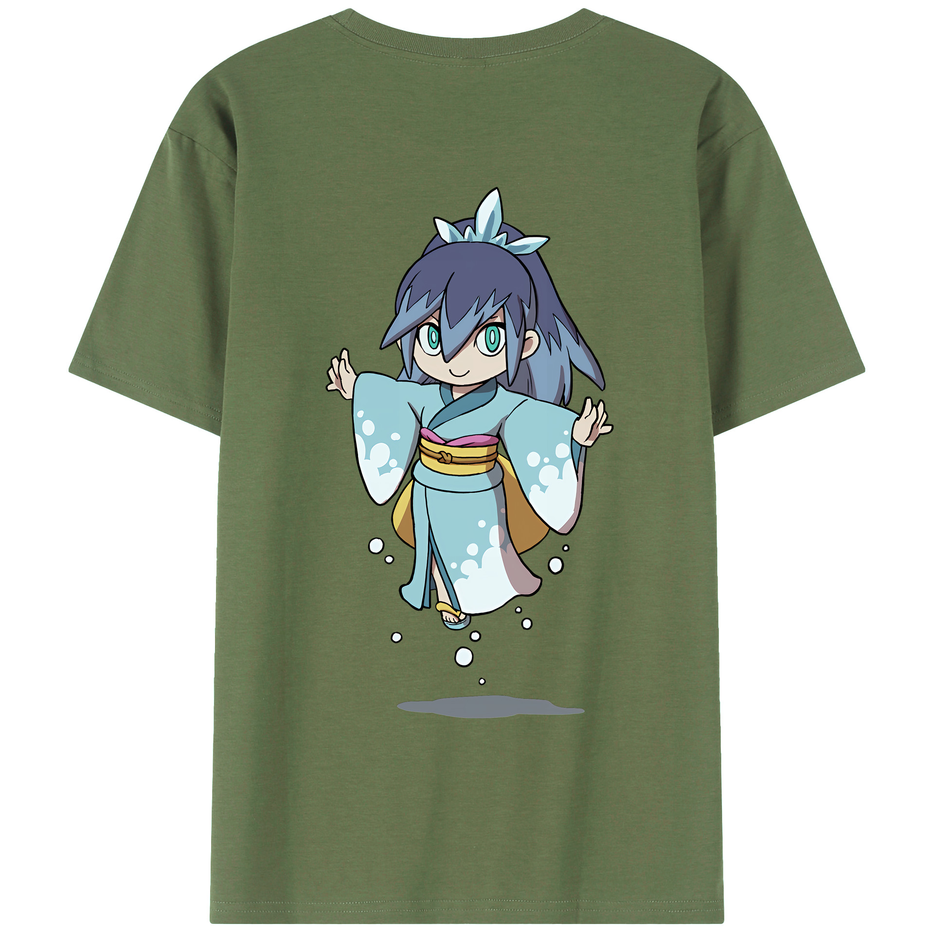 （画像用） 妖怪ウォッチ Yo-kai Watch 綿100％ メンズ半袖Tシャツ（バックプリント） 通気性